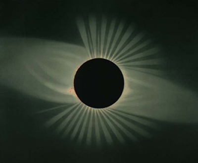 A total eclipse of the sun, as seen in the Wyoming Territory, 1878. Photograph by E.L. Trouvelot.