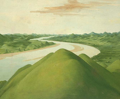 View in the "Cross Timbers," by George Catlin, c. 1832. 