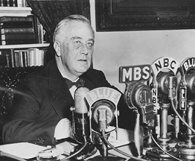 President Franklin D. Roosevelt in Washington, DC, January 11, 1944. National Archives and Record Administration, Franklin D. Roosevelt Library.