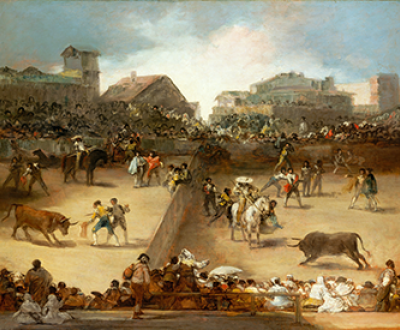 Bullfight in a Divided Ring, attributed to Goya. The Metropolitan Museum of Art, Catharine Lorillard Wolfe Collection, Wolfe Fund, 1922.