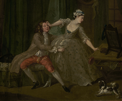 Before, by William Hogarth, c. 1730–31. The J. Paul Getty Museum, digital images courtesy of the Getty’s Open Content Program.