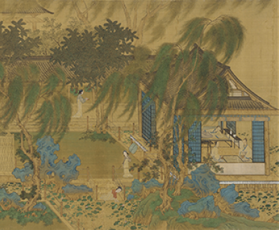 Immortals Playing Weiqi on Penglai, formerly attributed to Leng Qian, eighteenth century. Freer|Sackler, Gift of Charles Lang Freer.