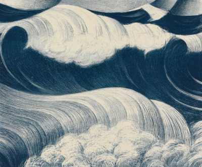 The Wave, by C.R.W. Nevinson, 1917.