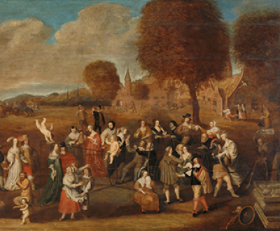 The Marriage Trap: An Allegory of Marriage, by Hendrik Noorderwiel, 1647. Rijksmuseum, on loan from the Koninklijk Oudheidkundig Genootschap.