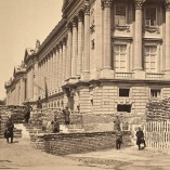 Barricades during the Paris Commune, near the Ministry of Marine and the Hotel Crillon, 1871. The Metropolitan Museum of Art, Elisha Whittelsey Collection, The Elisha Whittelsey Fund, 1959.