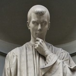 Statue of Machiavelli outside the Uffizi Gallery, Florence.