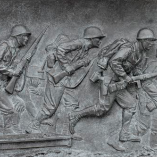 Bas relief, World War II Memorial, Library of Congress