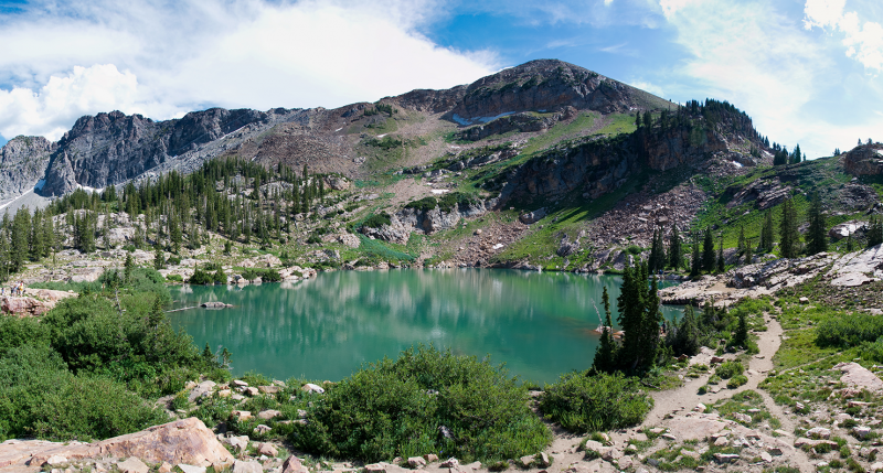 Cecret Lake in the Albion Basin area near Alta, Utah. Photograph by Jeffrey McGrath. CC BY-SA 3.0. Cecret Lake in the Albion Basin area near Alta, Utah. Photograph by Jeffrey McGrath. CC BY-SA 3.0.