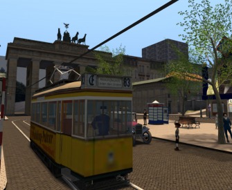 A historical recreation of 1920s Berlin in the virtual online world Second Life by Jo Yardley.