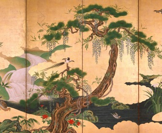 Birds and Flowers of Spring and Summer, by Kano Eino, late seventeenth century. 