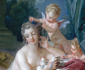 The Toilette of Venus (detail), by François Boucher, 1751.