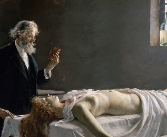 Anatomy of the heart; And she had a heart!; Autopsy, by Enrique Simonet, 1890.