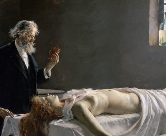 Anatomy of the heart; And she had a heart!; Autopsy, by Enrique Simonet, 1890. Anatomy of the heart; And she had a heart!; Autopsy, by Enrique Simonet, 1890.