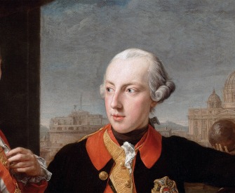 Emperor Joseph II with Grand Duke Pietro Leopoldo of Tuscany, by Pompeo Batoni, 1769.