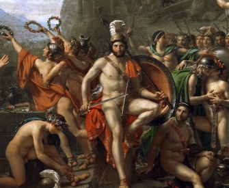 Leonidas at Thermopylae, by Jacques-Louis David, 1814. Leonidas at Thermopylae, by Jacques-Louis David, 1814.