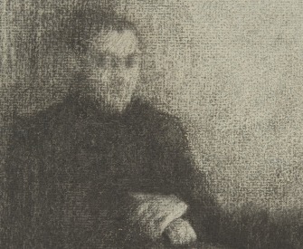 Seated Male Figure with Folded Hands (detail), by Édouard Vuillard, c. 1895. The Metropolitan Museum of Art, Purchase, Family of Howard Jay Barnet, in his memory, 1995.