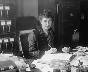 Ms. Clara Nelson at the Dead Letter Office, 1916. Photograph by Harris & Ewing. Library of Congress, Prints and Photographs Division.