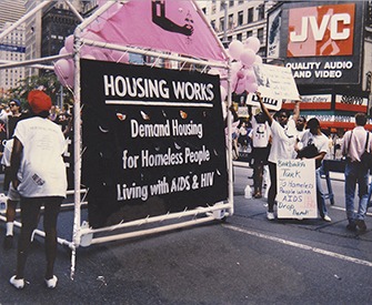 A home on wheels—Housing Works’ first Gay Pride float, June 30, 1991.