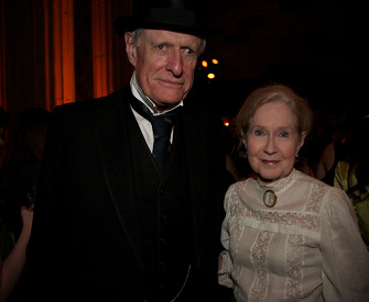 Photograph of Arthur Yorke Allen and Mary Stewart Hammond at the 1870s Decade Ball, 2014.