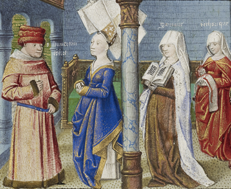 Philosophy Presenting the Seven Liberal Arts to Boethius (detail), by Coëtivy Master, c. 1460–70. The J. Paul Getty Museum. Digital image courtesy of the Getty’s Open Content Program.