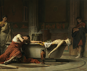 The Death of Seneca, by Manuel Domínguez Sánchez, 1871. Prado Museum.