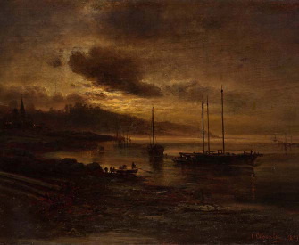 Night Scene on the Volga, by Alexei Kondratievich Savrasov, 1871. The Metropolitan Museum of Art Night Scene on the Volga, by Alexei Kondratievich Savrasov, 1871.