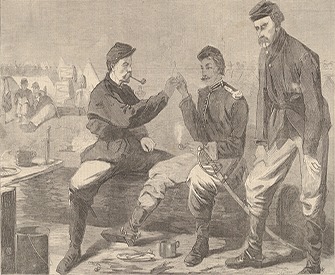 Thanksgiving Day in the Army—After Dinner: The Wish-Bone.