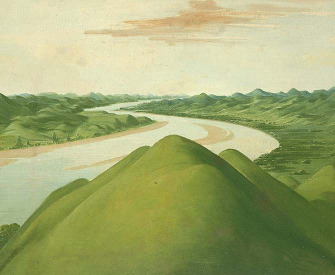 View in the "Cross Timbers," by George Catlin, c. 1832. 