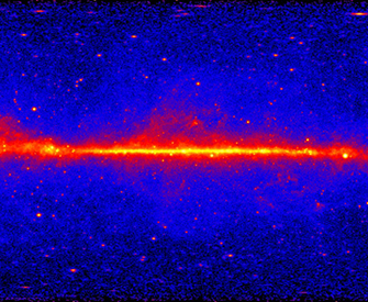 Fermi’s Large Area Telescope’s five-year view of the gamma-ray sky, 2013. NASA/DOE/Fermi LAT Collaboration.