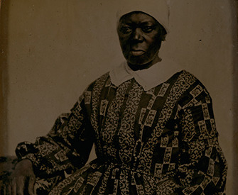 “Mammy Kitty” (detail), c. 1860, ambrotype. Ellis Family Daguerreotypes, Accession #2516-c, Albert and Shirley Small Special Collections Library, University of Virginia.