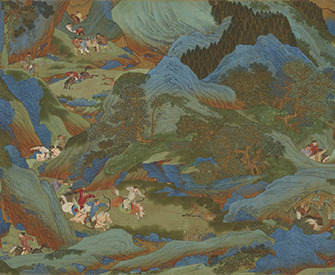 The Shanglin Park: Imperial Hunt, handscroll attributed to Qiu Ying, Ming dynasty, mid- to late sixteenth century. Smithsonian Institution, National Museum of Asian Art, Gift of Charles Lang Freer.