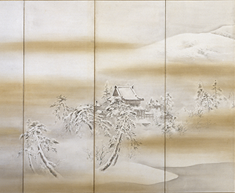 Byodo-in Temple in Winter, by Mori Kansai, c. 1860-70. The Walters Art Museum.