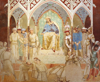 The Martyrdom of the Franciscans, fresco by Ambrogio Lorenzetti, c. 1330. Photograph by Saliko.