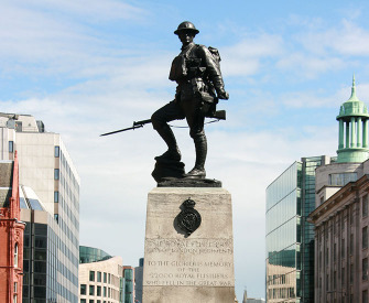 Royal Fusiliers War Memorial, 2011. Photograph by Robert Scarth.