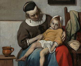 The Sick Child, by Gabriël Metsu, c. 1665. Rijksmuseum. The Sick Child, by Gabriël Metsu, c. 1665. Rijksmuseum.
