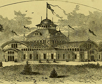The Women’s Pavilion at the United States’ first world fair, Philadelphia, 1876.