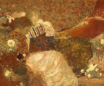 The Album (detail), by Édouard Vuillard, 1895. The Metropolitan Museum of Art. The Album (detail), by Édouard Vuillard, 1895. The Metropolitan Museum of Art.