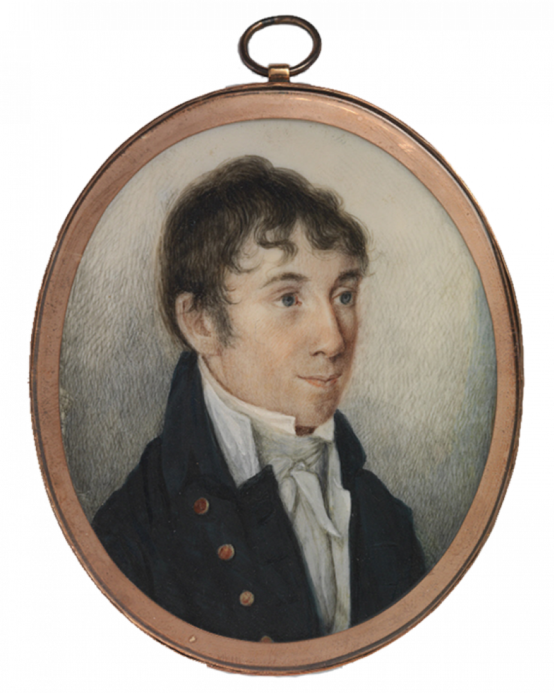 Cameo portrait of Charles Brockden Brown