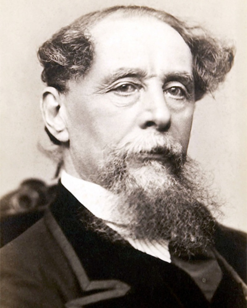 Photograph of English novelist Charles Dickens.
