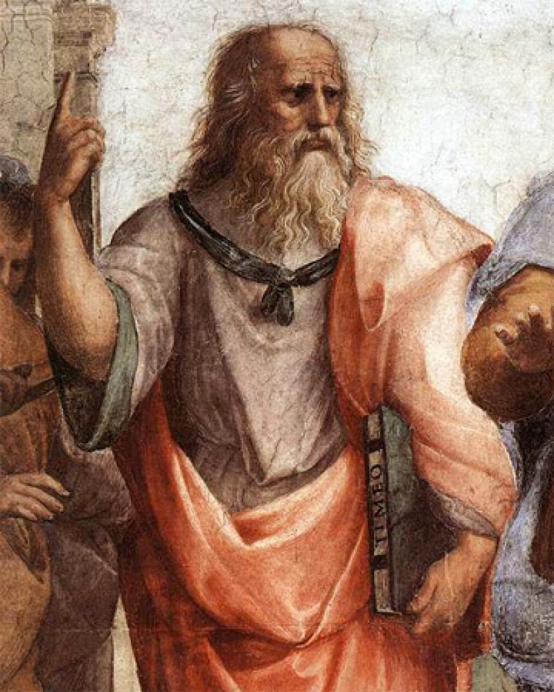 Depiction of Greek philosopher Plato.