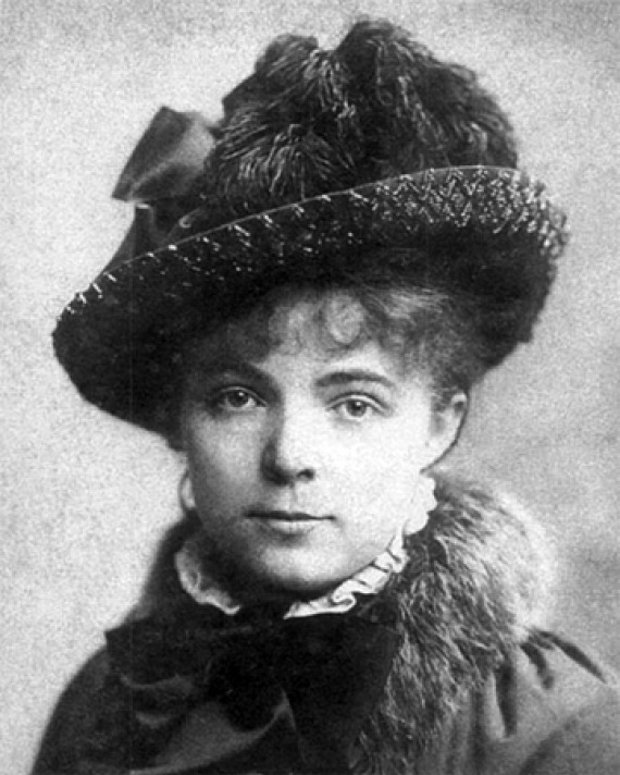 Black and white photograph of Maria Bashkirtseva