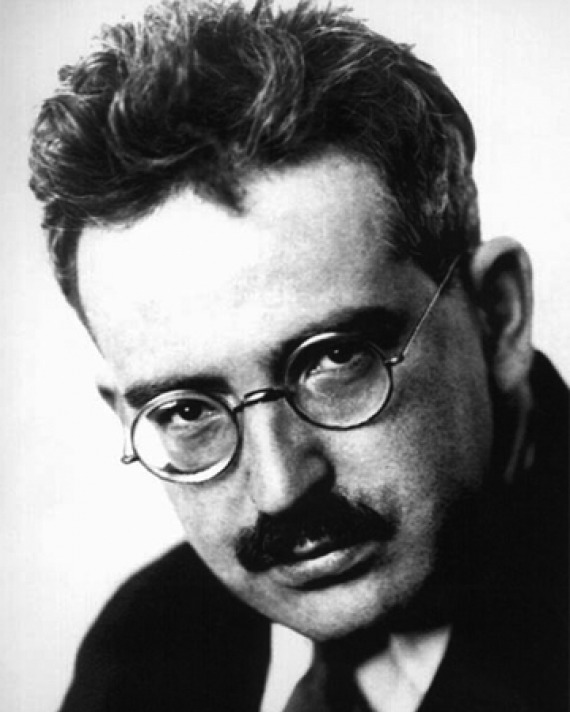 Photograph of German literary critic Walter Benjamin.