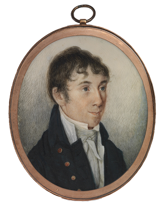 Cameo portrait of Charles Brockden Brown