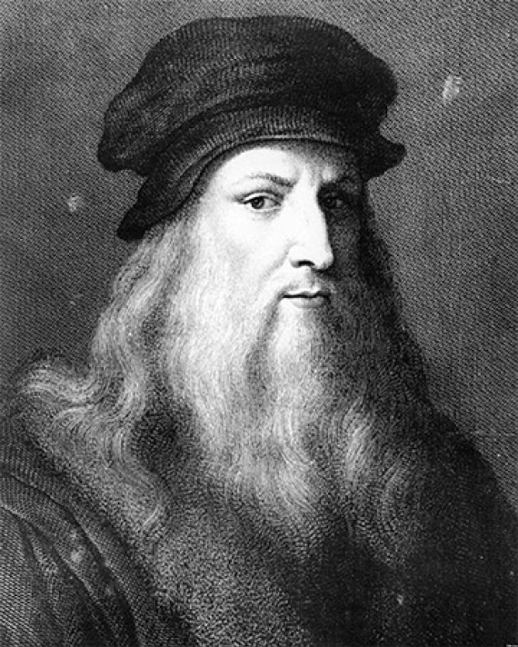 Italian artist, engineer, and scientist Leonardo da Vinci.