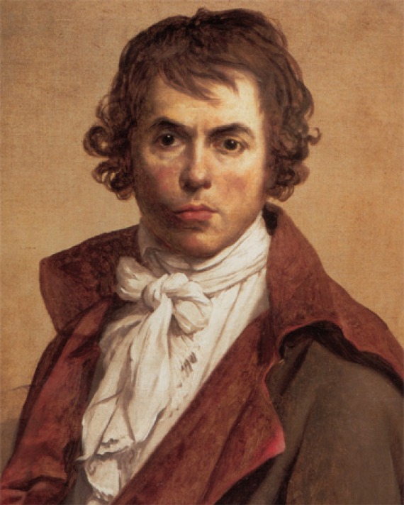 Self-portrait of French artist Jacques-Louis David.