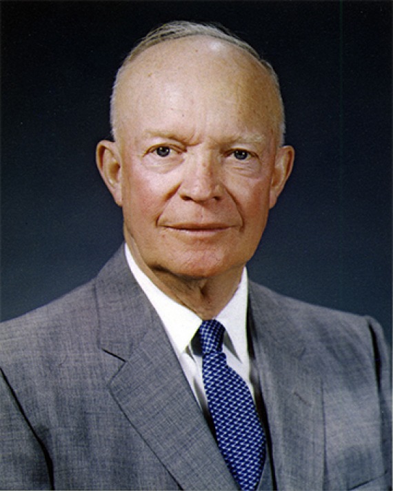 President of the United States and five-star general Dwight D. Eisenhower.