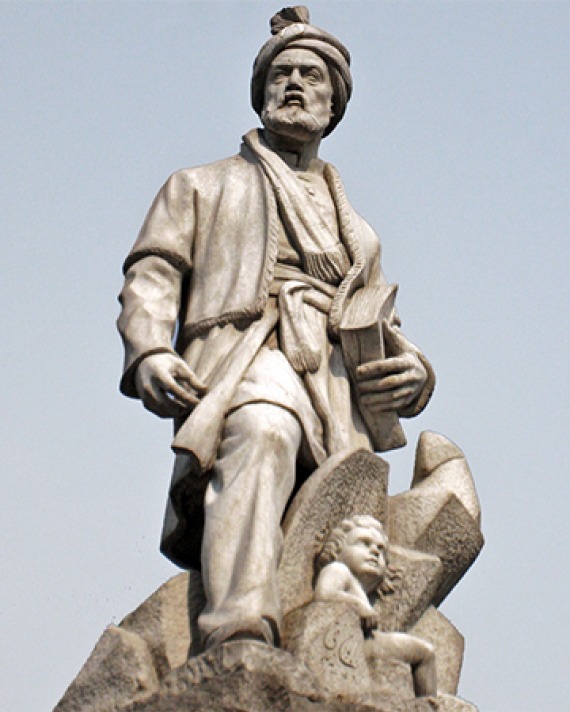 Statue of the Persian poet Ferdowsi.