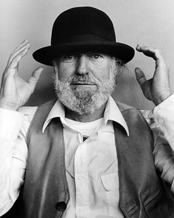 American poet Lawrence Ferlinghetti.