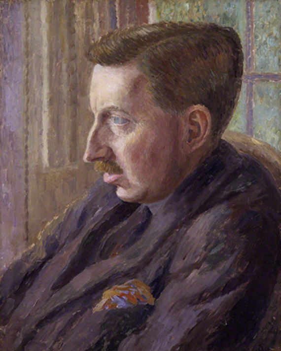 Portrait of E.M. Forster by Dora Carrington.