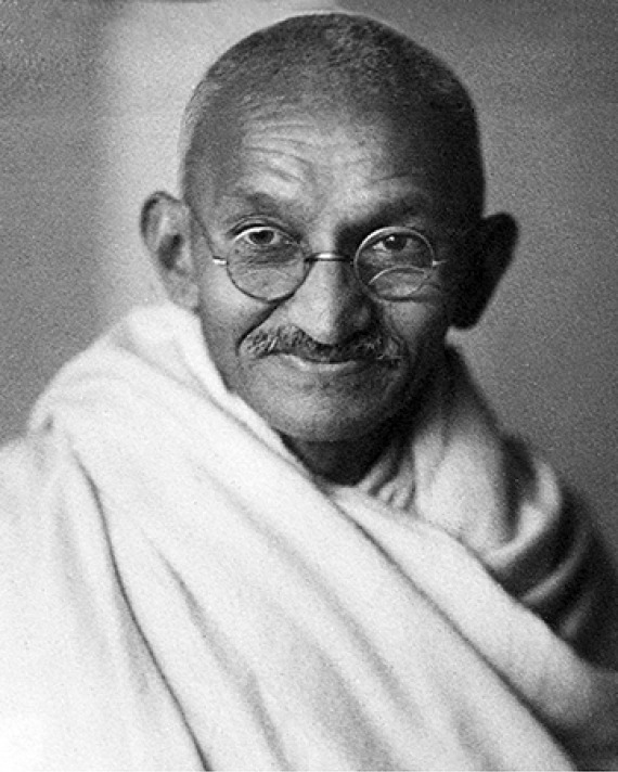 Indian leader Mahatma Gandhi.